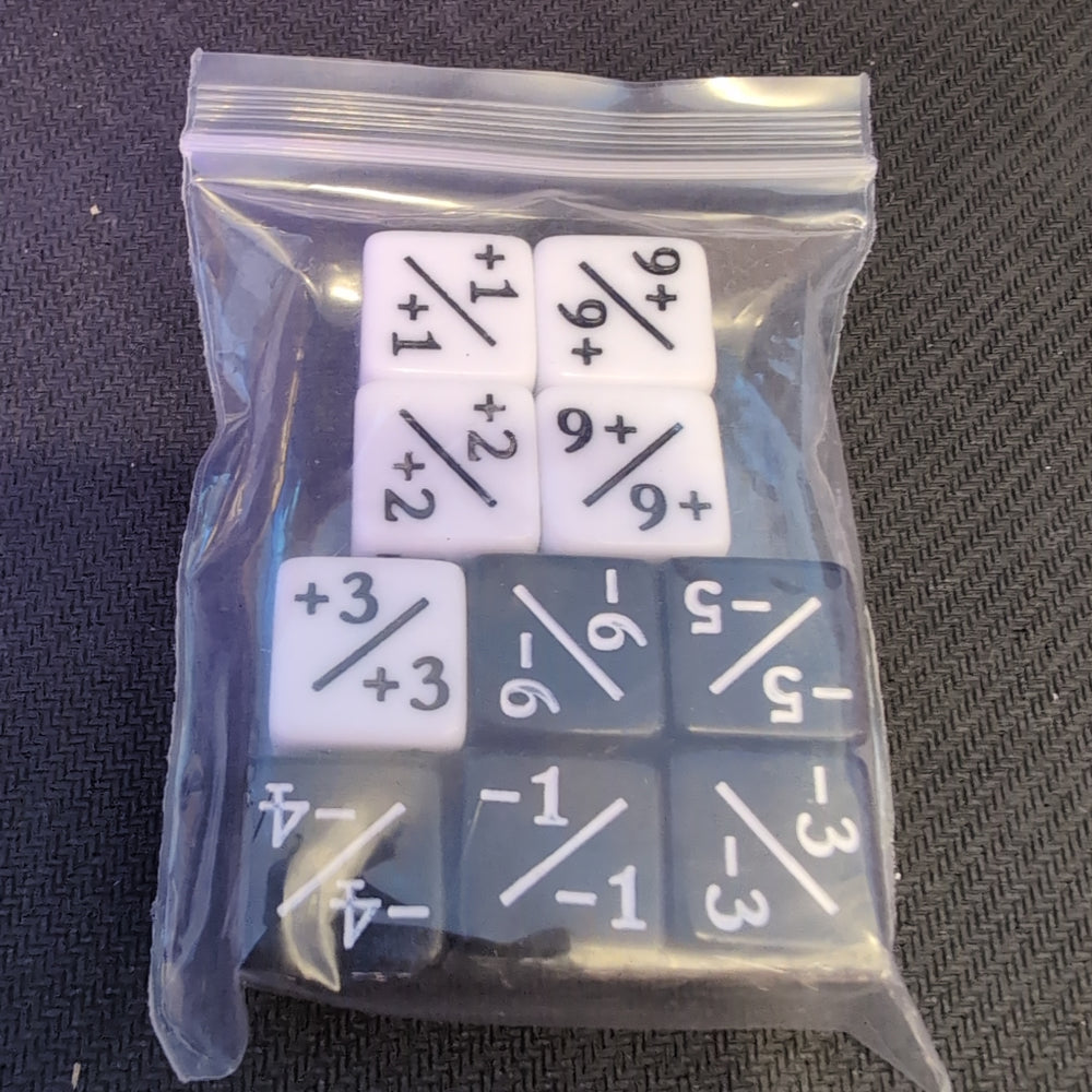 TAG +/- dice - 10pk