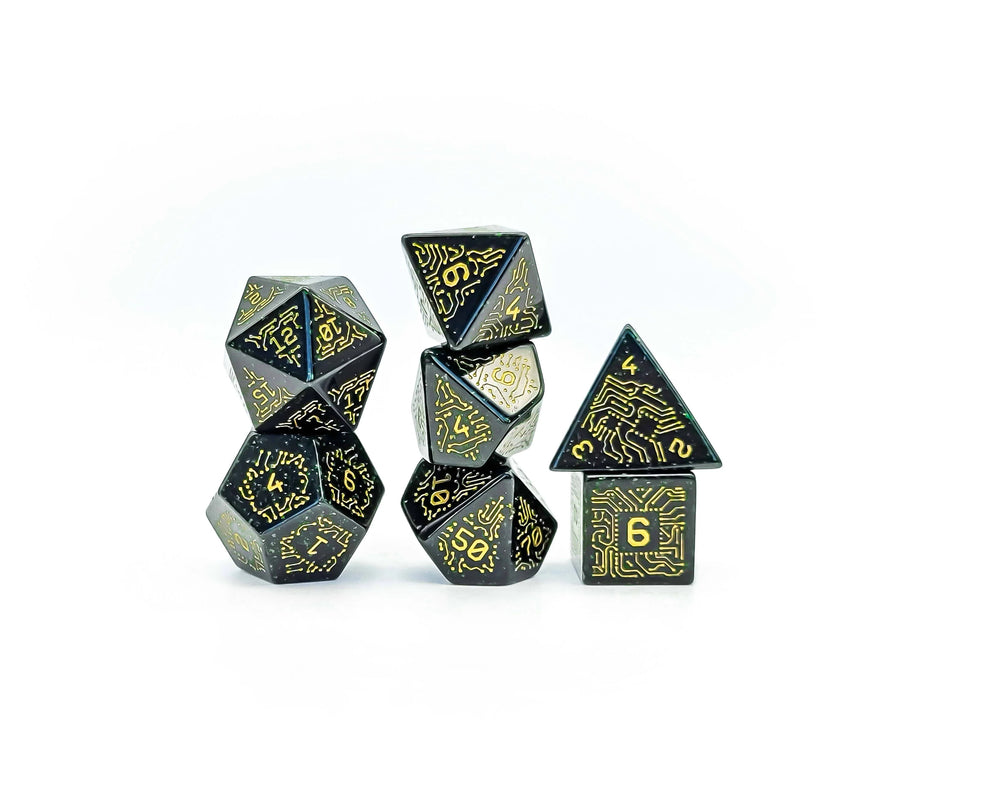 Level Up Dice - Chip Green Sandstone