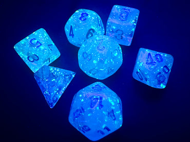 Chessex Dice Luminary Sky/silver Mini-Polyhedral 7-Die Set