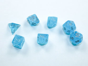 Chessex Dice Luminary Sky/silver Mini-Polyhedral 7-Die Set