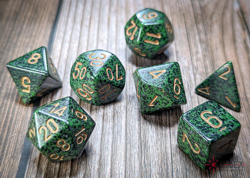 Chessex Dice Speckled Golden Recon Polyhedral 7-Die Set