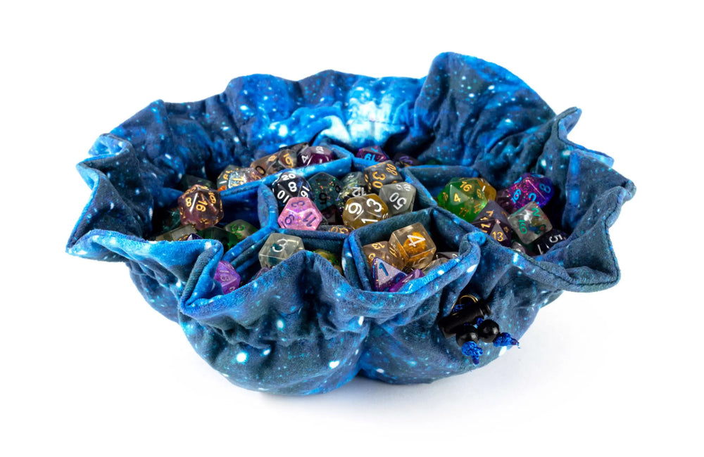 MDG Velvet Pocketed Dice Bag - Galaxy