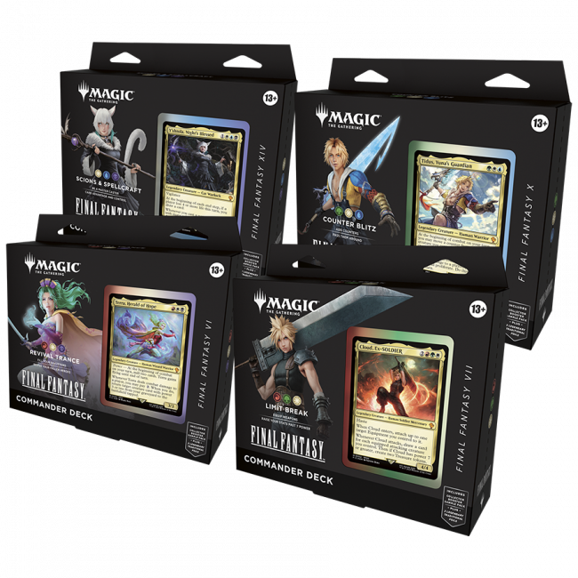 Magic: The Gathering Final Fantasy - Commander Decks ( 4 - Set )