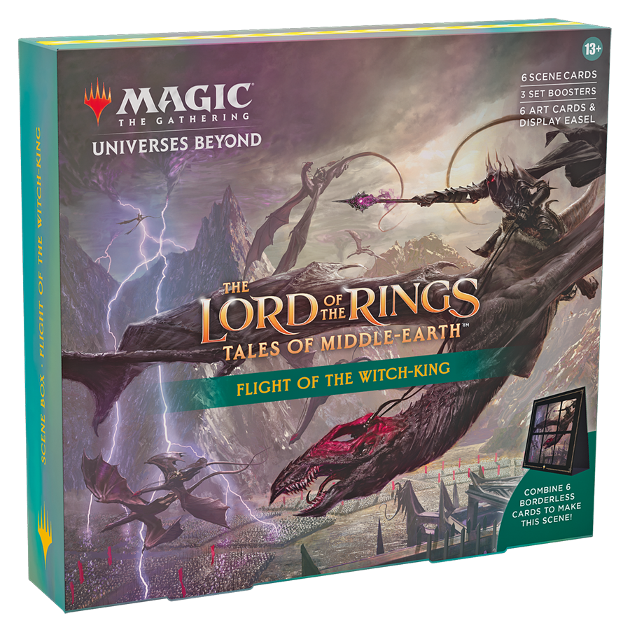 MTG The Lord of the Rings: Tales of Middle-Earth Flight of the Witch-King Holiday Scene Box - (set of 4)