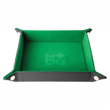 MDG Velvet Folding Dice Tray GREEN 25cmx25cm