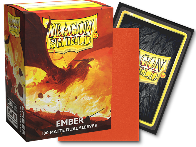 Dragon Shield: Standard 100ct Sleeves - Ember (Dual Matte)